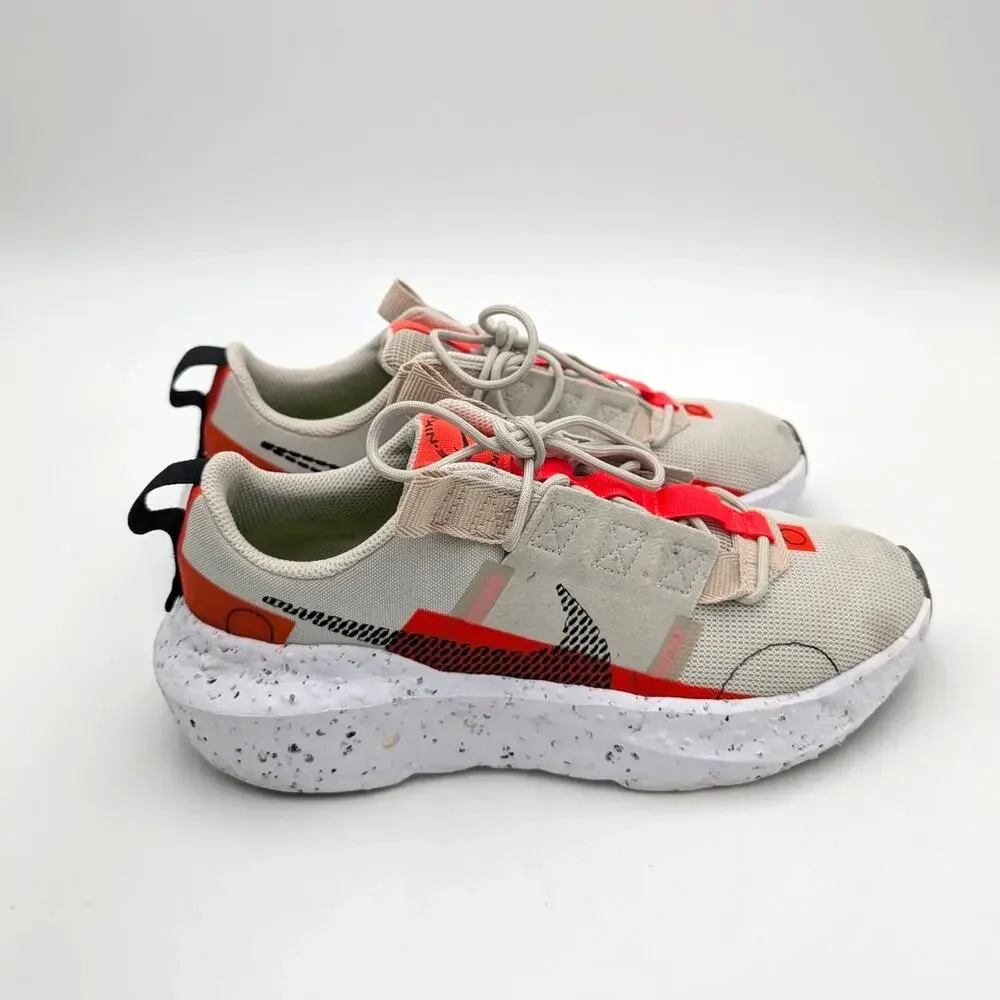 Nike Crater Impact Running Shoes Women's Light Bone/Bright Crimson Sz US9.5 EU41 - Picture 3 of 14